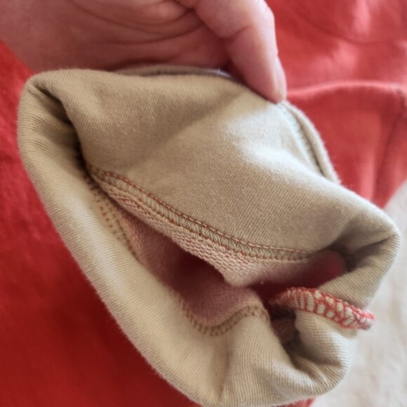 Vntg Guess Jeans 100% cotton, sweater‎ tee Orange, Hooded. - Picture 8 of 9